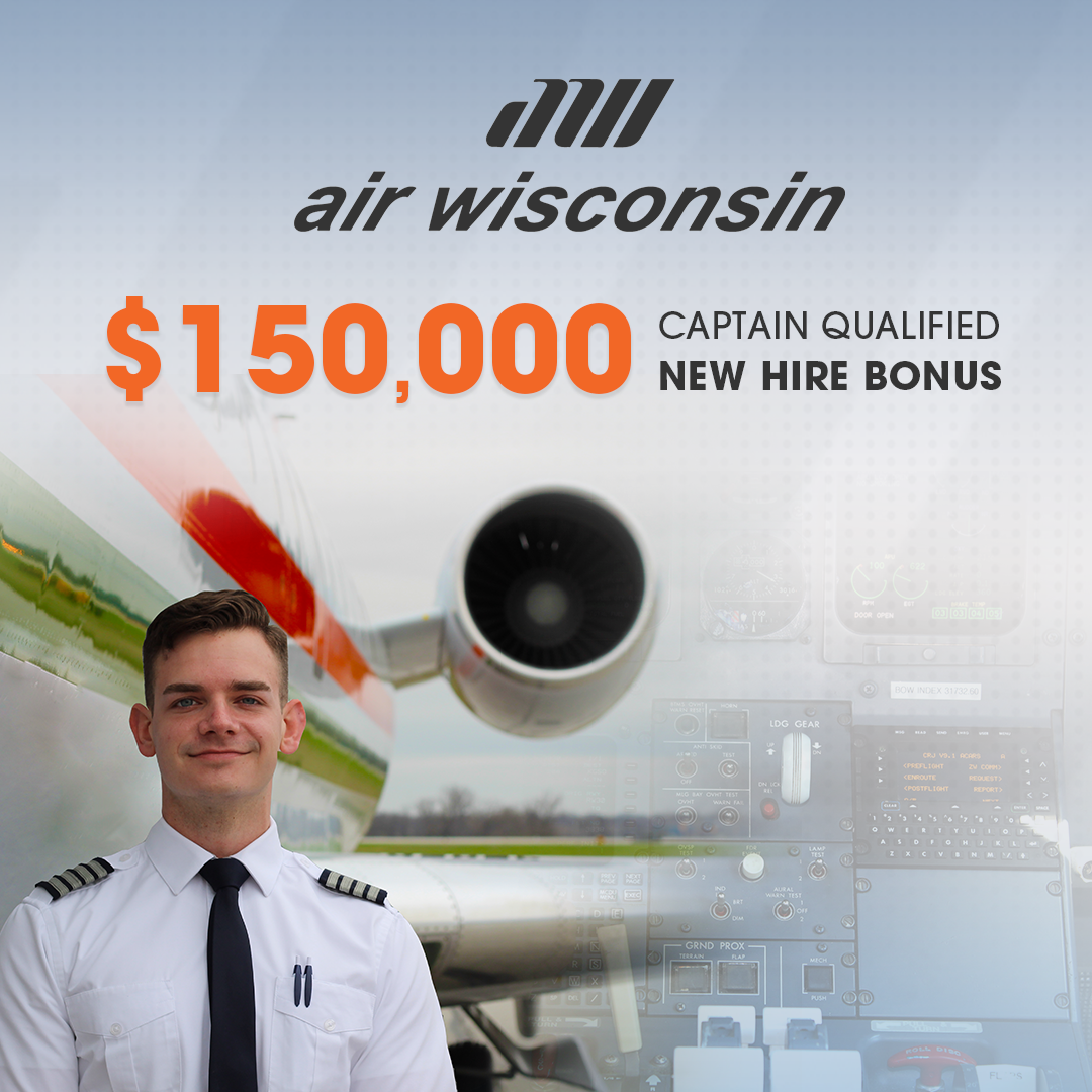 Air Wisconsin Captain Qualified New Hire Bonus