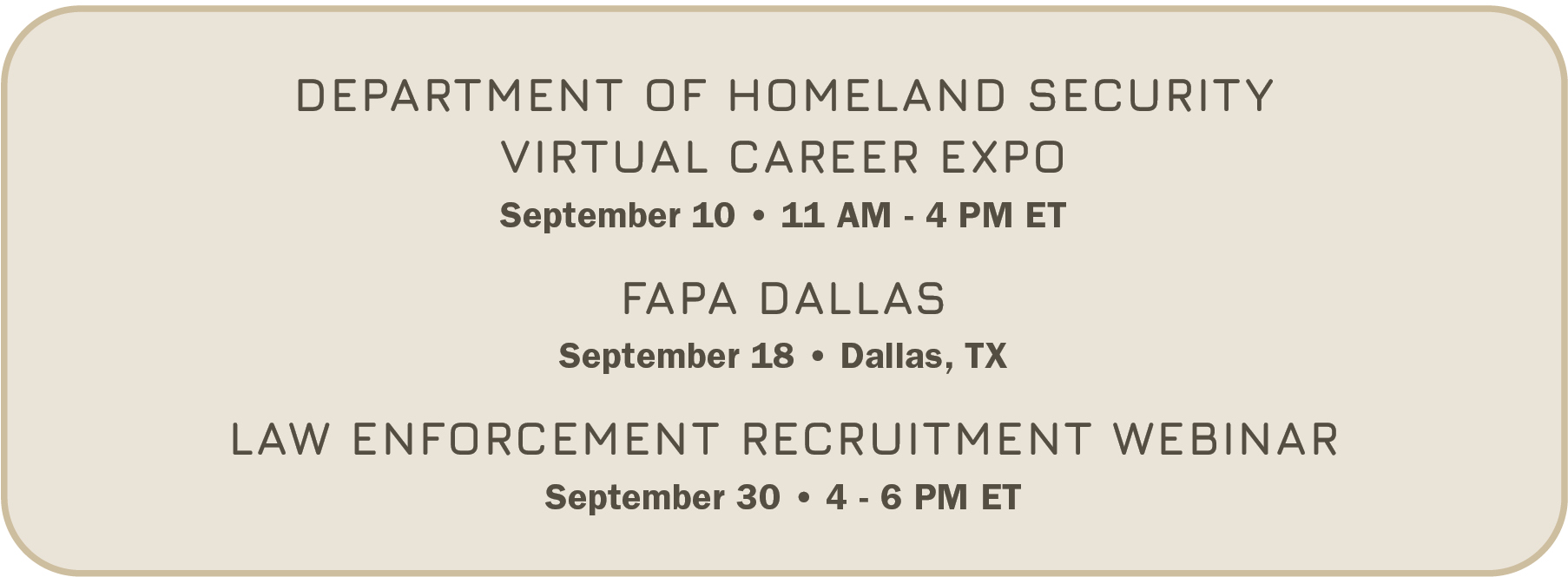 September Events