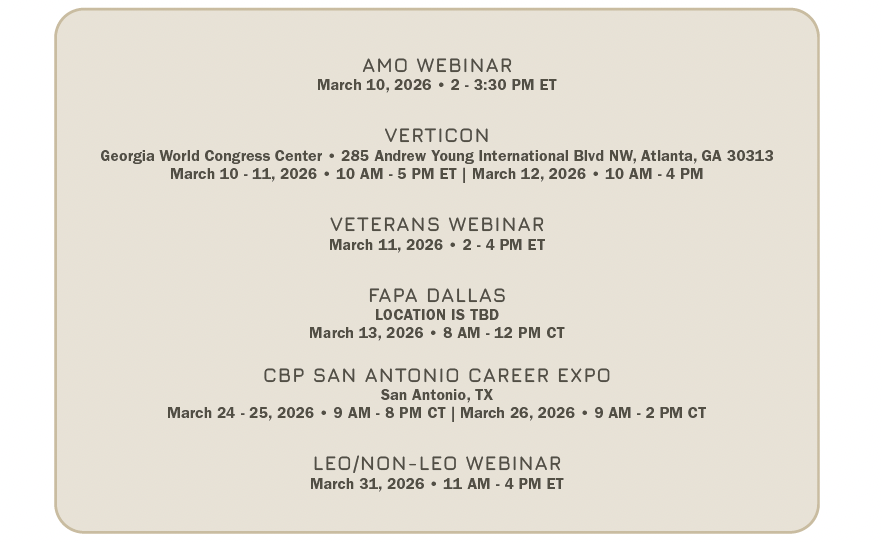 March Recruiting Events
