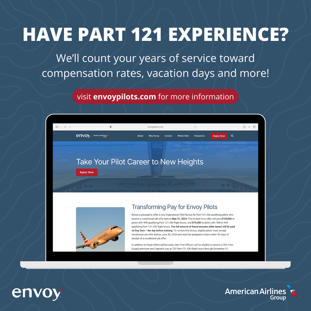 Envoy Air - Part 121 Experience