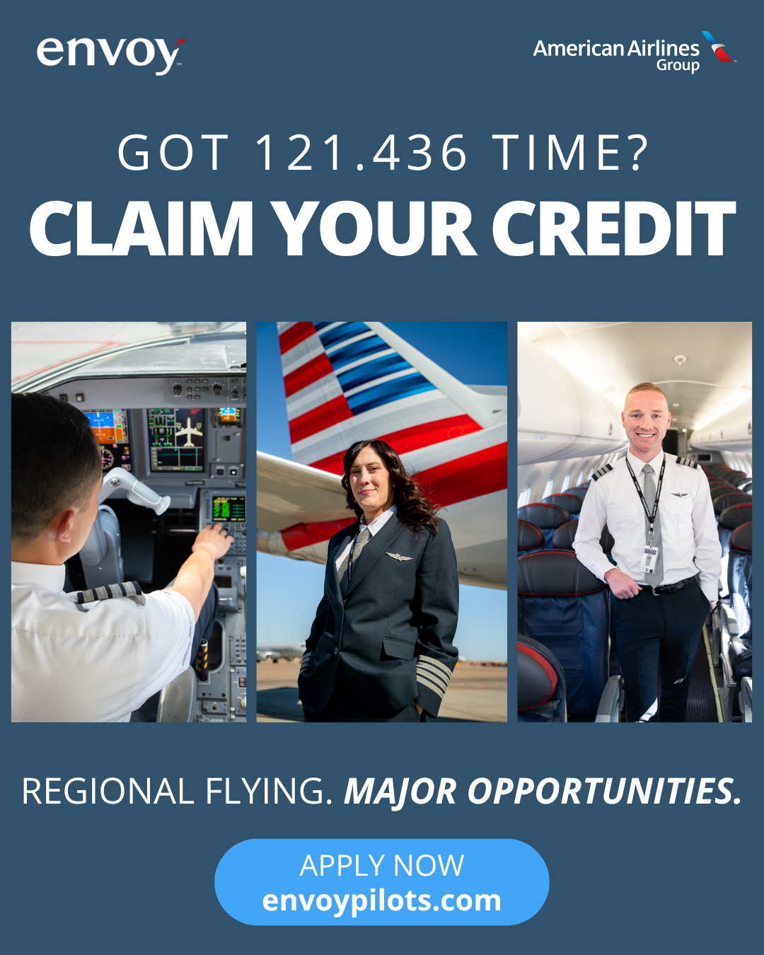 Envoy Air - Part 121.436 Time