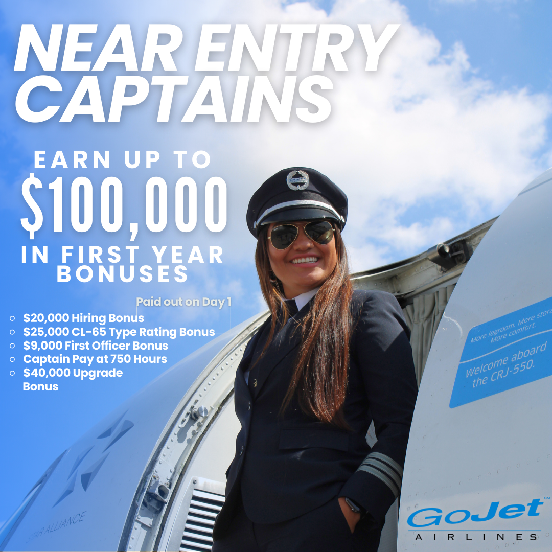 GoJet Airlines - Near Entry Captain Bonus