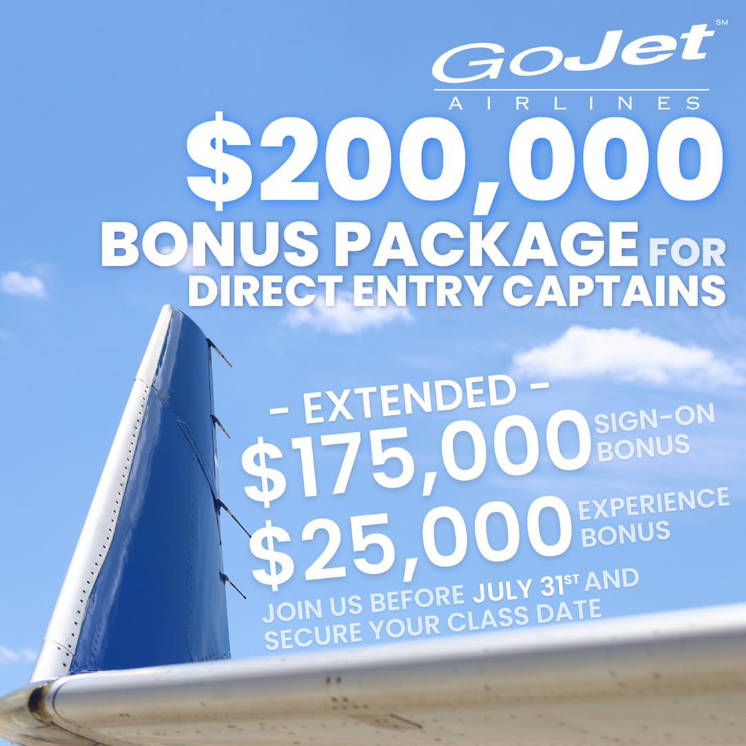 GoJet - $200K Bonus Package