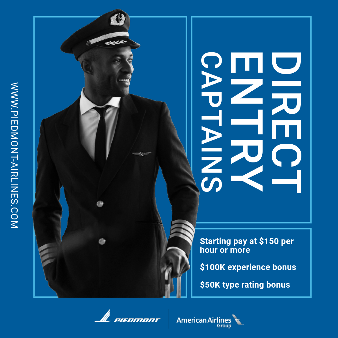 Piedmont Pilot Bonuses