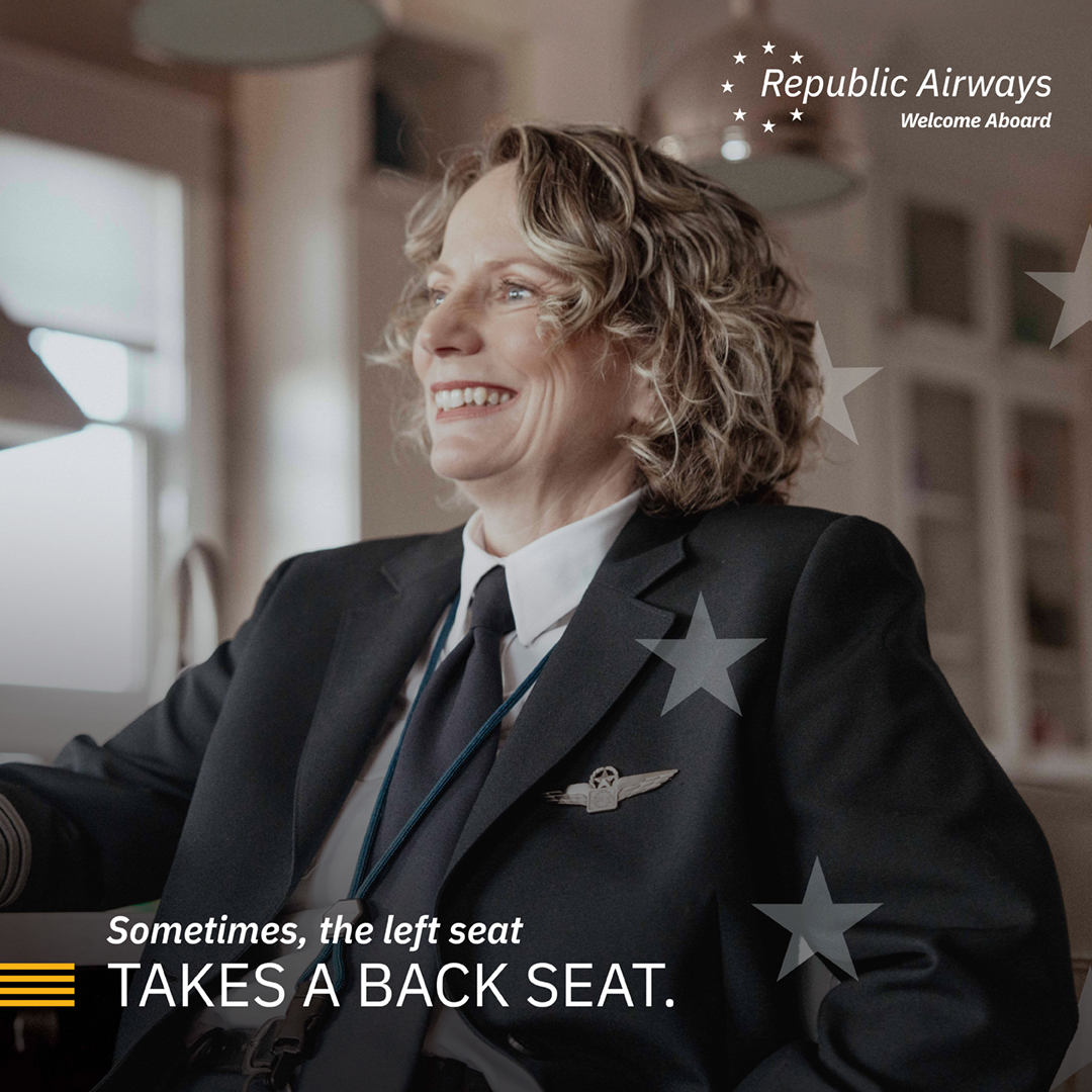 Republic Airways -  Sometimes, the left seat takes a back seat.