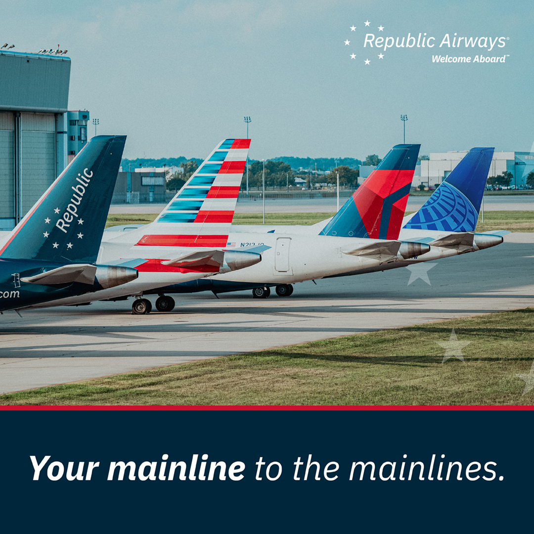 Republic Airways - Your mainline to the mainlines.